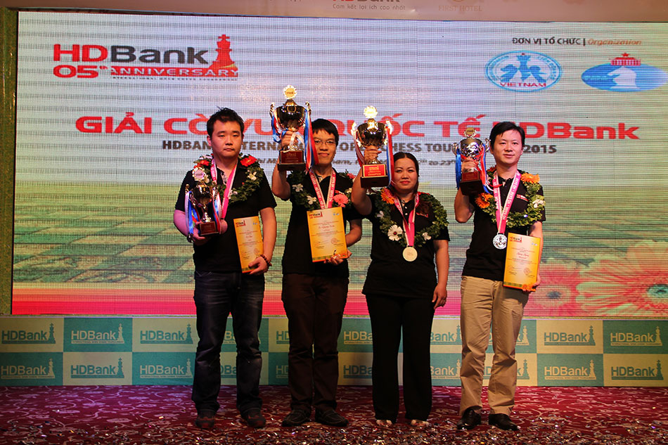 Các kỳ thủ đoạt cúp qua các mùa giải cờ vua quốc tế HDBank
