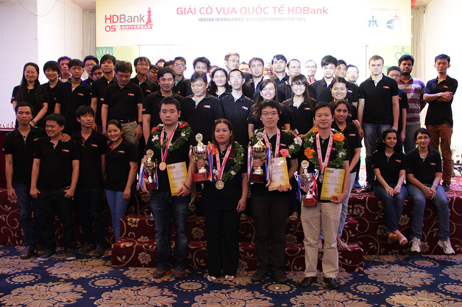 Kết quả xếp hạng giải cờ vua HDBank 2015