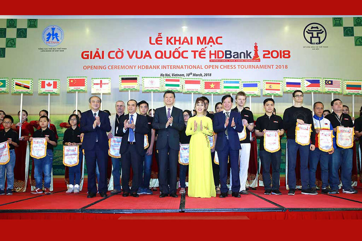 Khai mạc giải cờ vua quốc tế HDBank 2018
