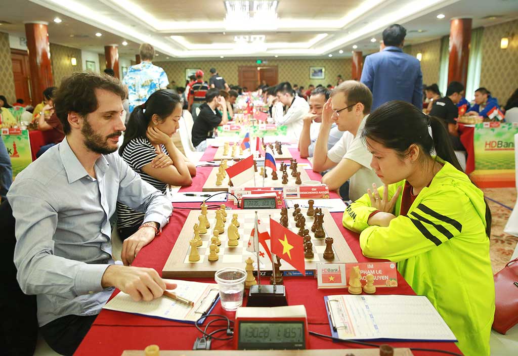 Các ván đấu tại Giải cờ vua HDBank 2019